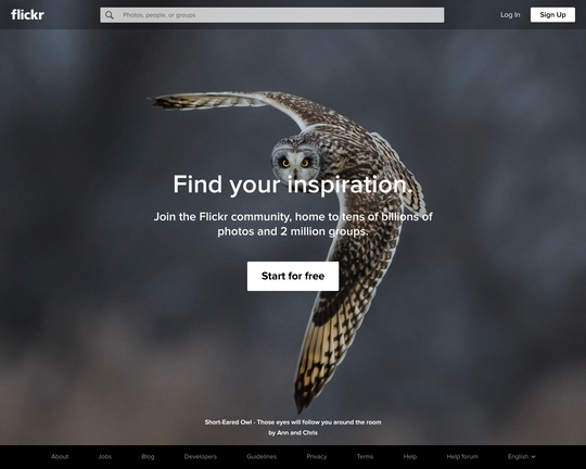 Uploaden met Flickr Logo
