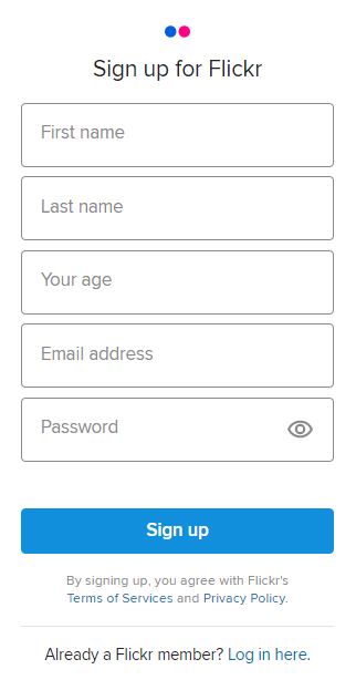 Hoe kan ik me bij Flickr aanmelden